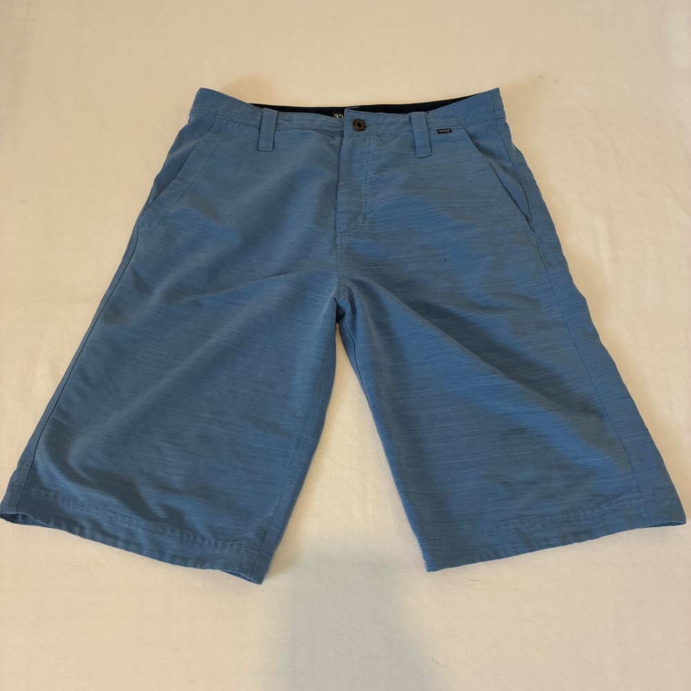 Hurley Hybrid Shorts Mens 32 Blue Good Dri-FIT Heathered Buckle Exclusive
